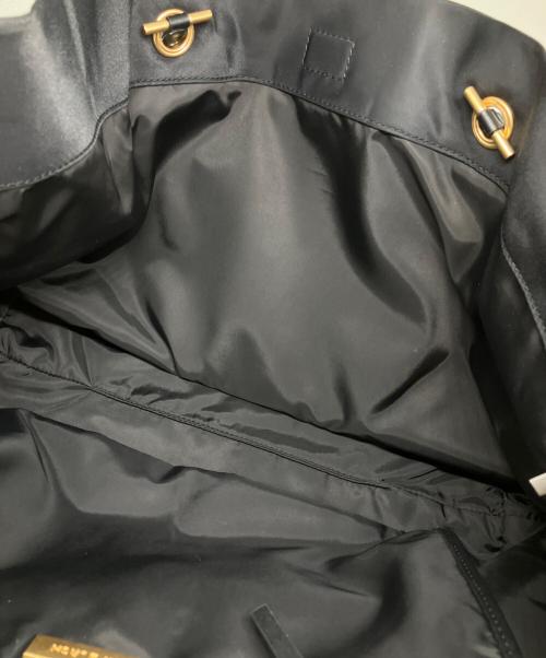 TORY BURCH（トリーバーチ）TORY BURCH (トリーバーチ) ロゴナイロンチェーントートバッグ ブラックの古着・服飾アイテム