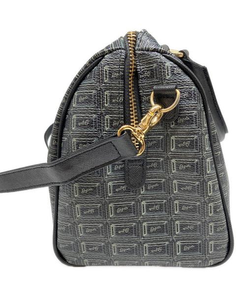 Q-pot.（キューポット）Q-pot. (キューポット) ブラックチョコレート ミニボストンバッグ ブラック×カーキの古着・服飾アイテム