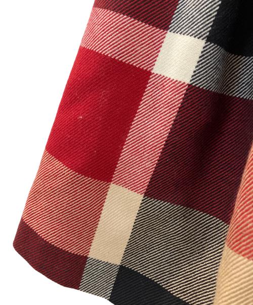 BLUE LABEL CRESTBRIDGE（ブルーレーベルクレストブリッジ）BLUE LABEL CRESTBRIDGE (ブルーレーベルクレストブリッジ) チェックスカート レッド サイズ:38の古着・服飾アイテム