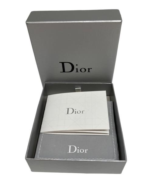 Christian Dior（クリスチャン ディオール）Christian Dior (クリスチャン ディオール) ラインストーンロゴチャームネックレス ゴールドの古着・服飾アイテム