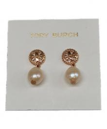 TORY BURCH（トリーバーチ）の古着「ROPE LOGO DROP EARRING」｜ピンク
