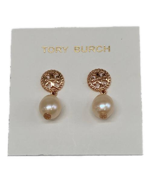TORY BURCH（トリーバーチ）TORY BURCH (トリーバーチ) ROPE LOGO DROP EARRING ピンクの古着・服飾アイテム