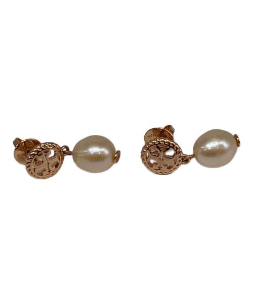 TORY BURCH（トリーバーチ）TORY BURCH (トリーバーチ) ROPE LOGO DROP EARRING ピンクの古着・服飾アイテム