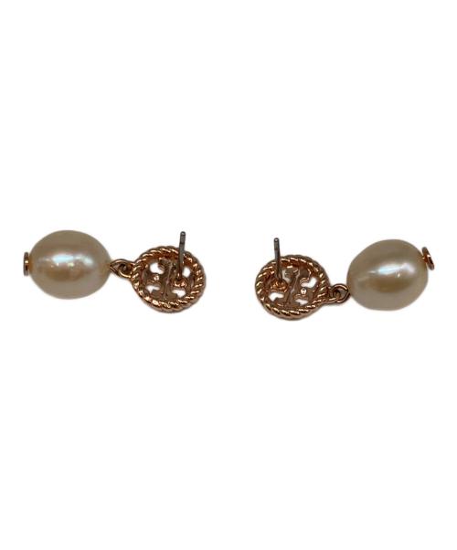 TORY BURCH（トリーバーチ）TORY BURCH (トリーバーチ) ROPE LOGO DROP EARRING ピンクの古着・服飾アイテム