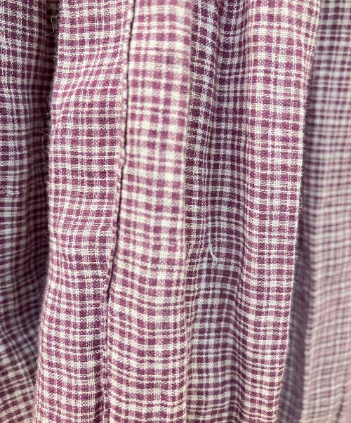 maison de soil（メゾンドソイル）maison de soil (メゾンドソイル) チェックスカート パープル サイズ:2の古着・服飾アイテム