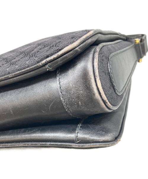CELINE（セリーヌ）CELINE (セリーヌ) オールド マカダム キャンバス ショルダーバッグ ブラックの古着・服飾アイテム