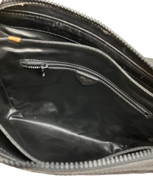 CELINE（セリーヌ）CELINE (セリーヌ) オールド マカダム キャンバス ショルダーバッグ ブラックの古着・服飾アイテム