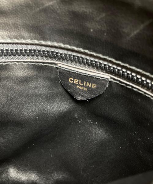 CELINE（セリーヌ）CELINE (セリーヌ) オールド マカダム キャンバス ショルダーバッグ ブラックの古着・服飾アイテム