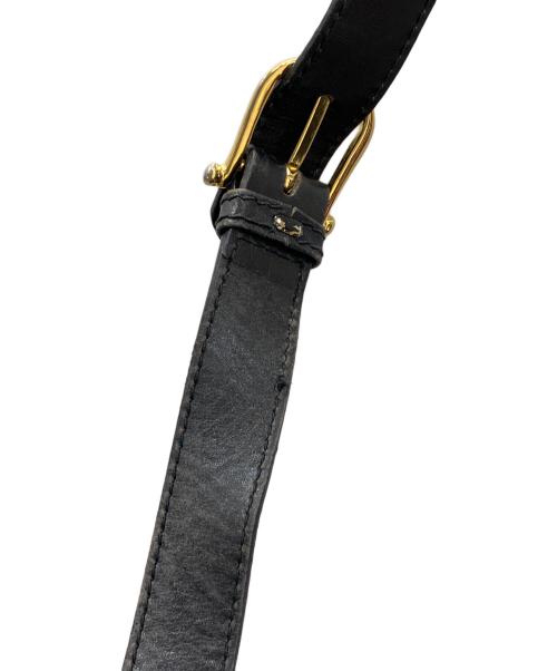 CELINE（セリーヌ）CELINE (セリーヌ) オールド マカダム キャンバス ショルダーバッグ ブラックの古着・服飾アイテム