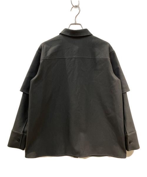 RIM.ARK（リムアーク）RIM.ARK (リムアーク) Fake denim SH フェイクデニムシャツ グレー サイズ:38の古着・服飾アイテム