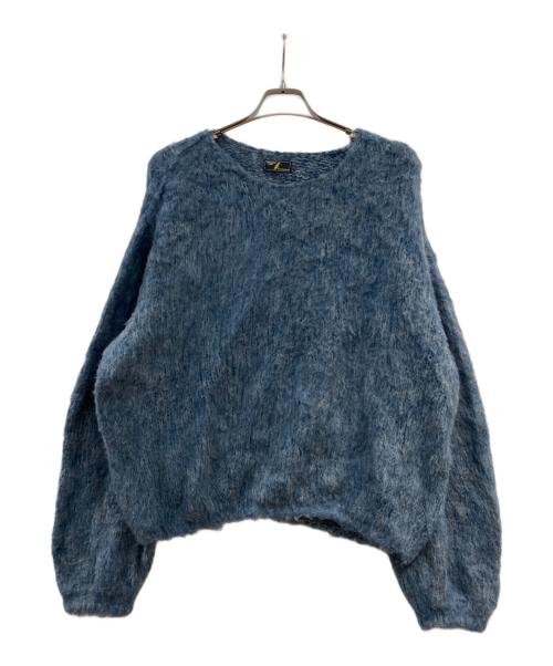 strange trip（ストレンジトリップ）strange trip (ストレンジトリップ) モヘア混ニット ブルー サイズ:Mの古着・服飾アイテム