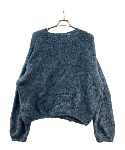strange trip（ストレンジトリップ）strange trip (ストレンジトリップ) モヘア混ニット ブルー サイズ:Mの古着・服飾アイテム