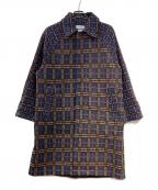 Coohemコーヘン）の古着「RETRO CHECK TWEED COAT」｜ブラック