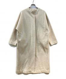 evam eva（エヴァムエヴァ）の古着「press wool long coat」｜ベージュ