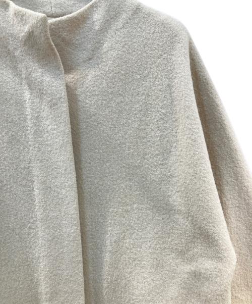 evam eva（エヴァムエヴァ）evam eva (エヴァムエヴァ) press wool long coat ベージュ サイズ:1の古着・服飾アイテム