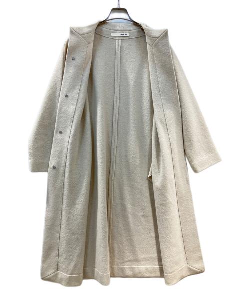 evam eva（エヴァムエヴァ）evam eva (エヴァムエヴァ) press wool long coat ベージュ サイズ:1の古着・服飾アイテム