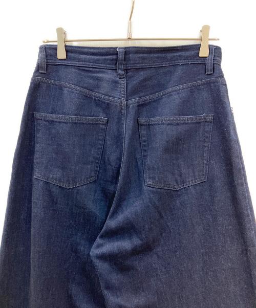 URBAN RESEARCH DOORS（アーバンリサーチドアーズ）URBAN RESEARCH DOORS (アーバンリサーチドアーズ) Denim Tuck Wide Pants インディゴ サイズ:Ⅼの古着・服飾アイテム