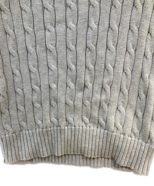 POLO RALPH LAUREN（ポロ・ラルフローレン）POLO RALPH LAUREN (ポロ・ラルフローレン) ケーブルニット グレー サイズ:Sの古着・服飾アイテム
