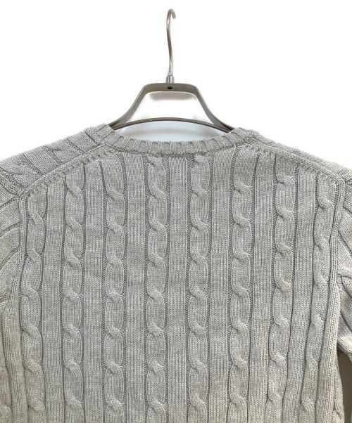 POLO RALPH LAUREN（ポロ・ラルフローレン）POLO RALPH LAUREN (ポロ・ラルフローレン) ケーブルニット グレー サイズ:Sの古着・服飾アイテム