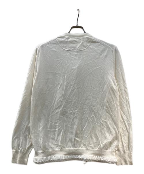 sacai（サカイ）sacai (サカイ) ニットカーディガン ホワイト サイズ:3の古着・服飾アイテム