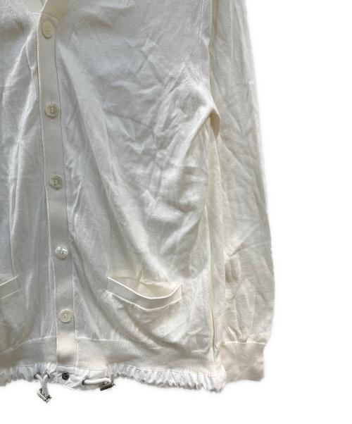 sacai（サカイ）sacai (サカイ) ニットカーディガン ホワイト サイズ:3の古着・服飾アイテム