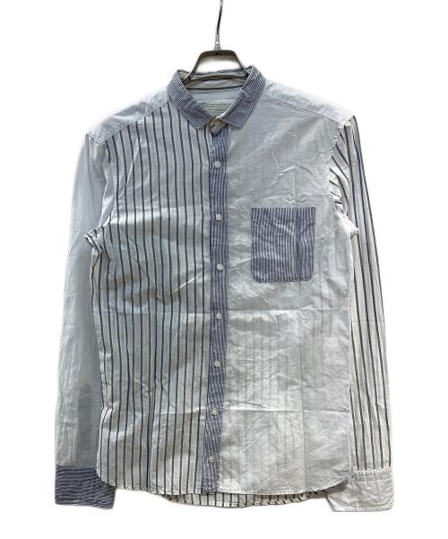 KOLOR（カラー）KOLOR (カラー) シルケットローンクレイジーシャツ ブルー サイズ:2の古着・服飾アイテム