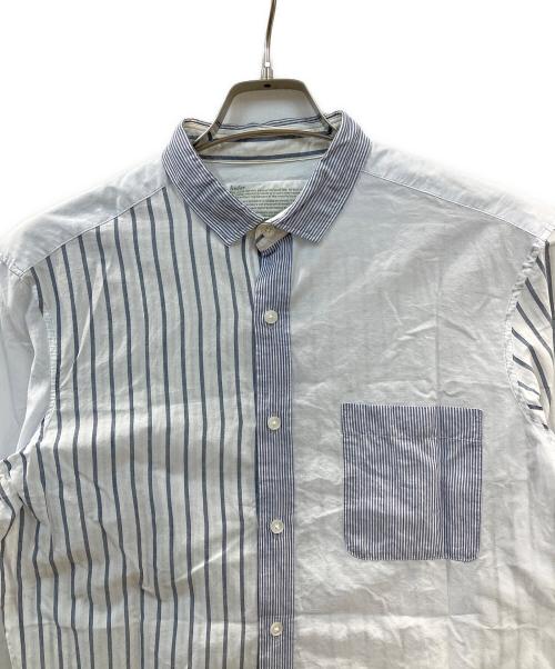 KOLOR（カラー）KOLOR (カラー) シルケットローンクレイジーシャツ ブルー サイズ:2の古着・服飾アイテム