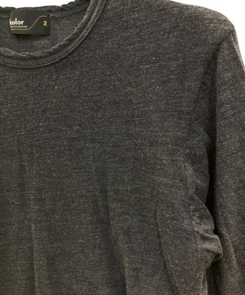 KOLOR（カラー）KOLOR (カラー) ナイロンカバリング天竺カットソー グレー サイズ:2の古着・服飾アイテム