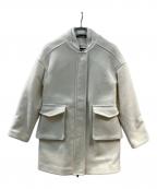 DIESELディーゼル）の古着「ストリングディティールウールコートジャケット」｜ホワイト