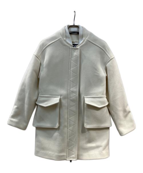 DIESEL（ディーゼル）DIESEL (ディーゼル) ストリングディティールウールコートジャケット ホワイト サイズ:Sの古着・服飾アイテム