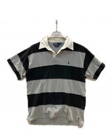 POLO RALPH LAUREN（ポロ・ラルフローレン）の古着「ボーダーポロシャツ」｜グレー