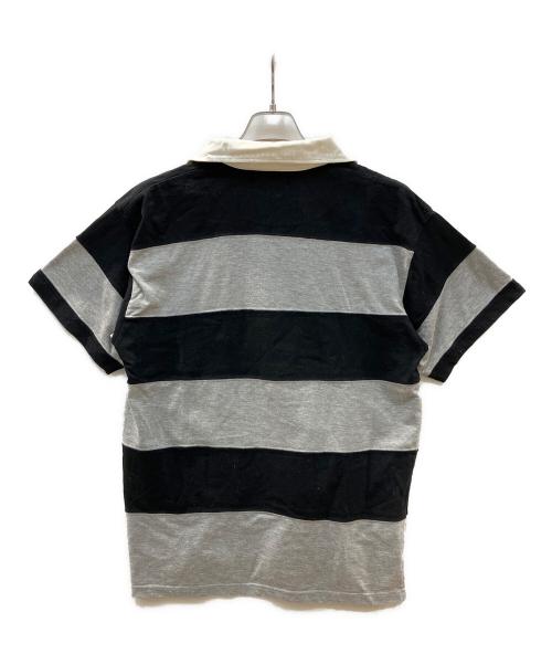 POLO RALPH LAUREN（ポロ・ラルフローレン）POLO RALPH LAUREN (ポロ・ラルフローレン) ボーダーポロシャツ グレー サイズ:ⅬⅬの古着・服飾アイテム