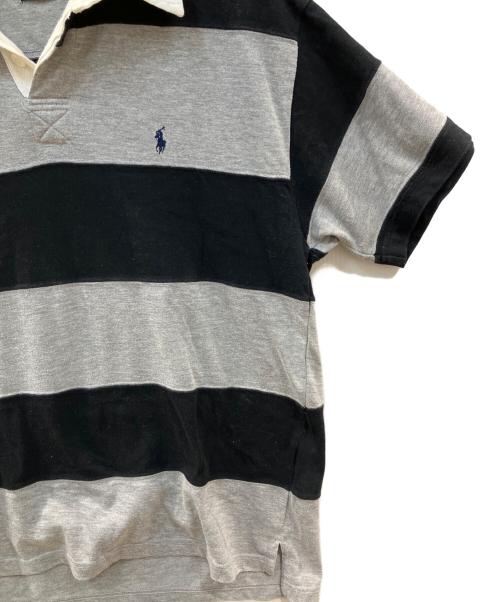 POLO RALPH LAUREN（ポロ・ラルフローレン）POLO RALPH LAUREN (ポロ・ラルフローレン) ボーダーポロシャツ グレー サイズ:ⅬⅬの古着・服飾アイテム
