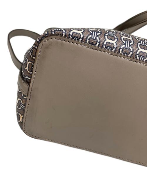TORY BURCH（トリーバーチ）TORY BURCH (トリーバーチ) チェーンプリント トートバッグ グレーの古着・服飾アイテム