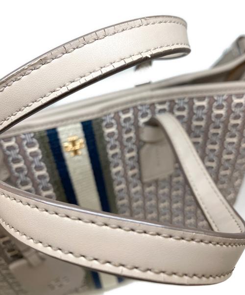 TORY BURCH（トリーバーチ）TORY BURCH (トリーバーチ) チェーンプリント トートバッグ グレーの古着・服飾アイテム