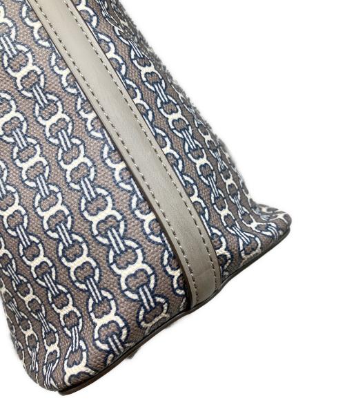 TORY BURCH（トリーバーチ）TORY BURCH (トリーバーチ) チェーンプリント トートバッグ グレーの古着・服飾アイテム