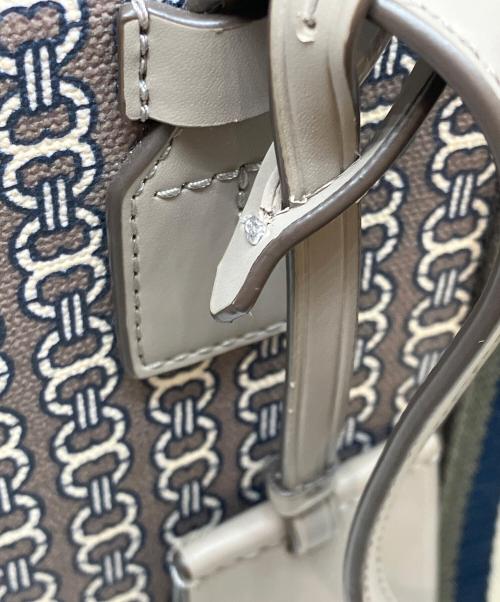TORY BURCH（トリーバーチ）TORY BURCH (トリーバーチ) チェーンプリント トートバッグ グレーの古着・服飾アイテム