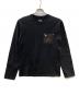 SCHOTT BROS.（ショット）の古着「LEATHER PKT LS レザーポケット Tシャツ ONESTAR ワンスター」｜ブラック