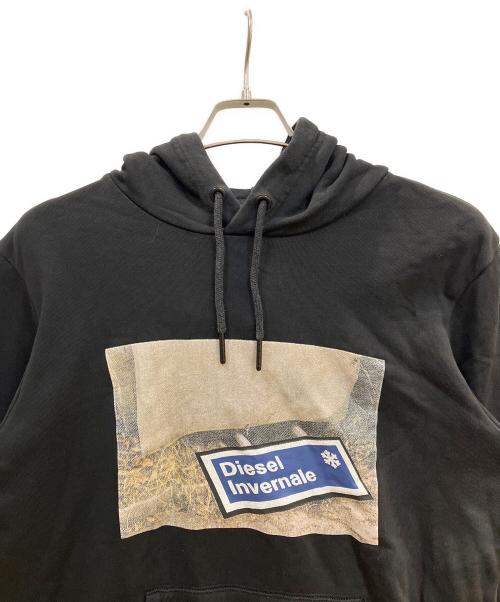 DIESEL（ディーゼル）DIESEL (ディーゼル) プルオーバーパーカー ブラック サイズ:ーの古着・服飾アイテム