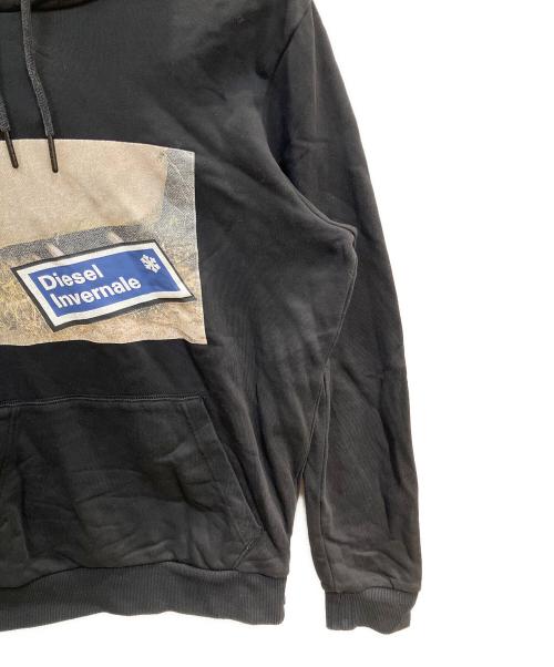 DIESEL（ディーゼル）DIESEL (ディーゼル) プルオーバーパーカー ブラック サイズ:ーの古着・服飾アイテム