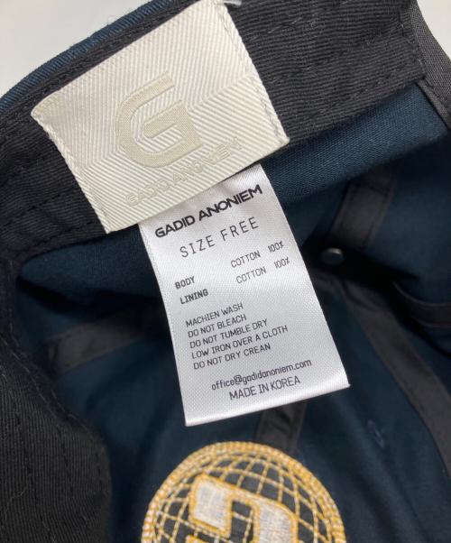 gadid anoniem（ガディッド アノニム）GADID ANONIEM (ガディッド アノニム) キャップ ネイビーの古着・服飾アイテム