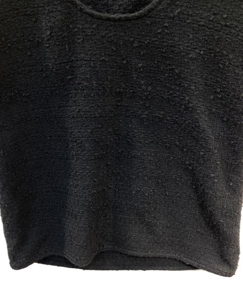 ATTISESSION（アティセッション）ATTISESSION (アティセッション) ツイードタンクトップ ブラック サイズ:ーの古着・服飾アイテム