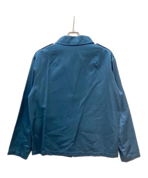son of the cheese（（サノバチーズ））SON OF THE CHEESE (（サノバチーズ）) SATIN JKT サテンジャケット ネイビー サイズ:Ⅼの古着・服飾アイテム