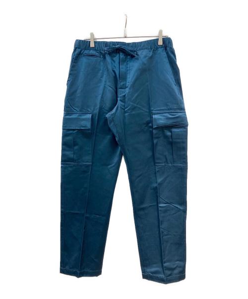 son of the cheese（（サノバチーズ））SON OF THE CHEESE (（サノバチーズ）) SATIN CARGO PANTS サテンカーゴパンツ ネイビー サイズ:Ⅼの古着・服飾アイテム