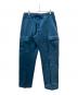 SON OF THE CHEESE（（サノバチーズ））の古着「SATIN CARGO PANTS サテンカーゴパンツ」｜ネイビー