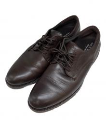 COLE HAAN（コールハーン）の古着「フレックスグランド360 プレーントゥオックスフォード レザーシューズ」｜ブラウン