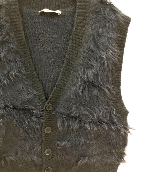 ASTRAET（アストラット）ASTRAET (アストラット) シャギー Vネック ベスト ブラック サイズ:ーの古着・服飾アイテム