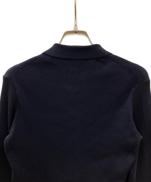 6(ROKU) BEAUTY&YOUTH（ロク ビューティーアンドユース）6(ROKU) BEAUTY&YOUTH (ロク ビューティーアンドユース) RIB SHIRT CARDIGAN ネイビー サイズ:FREEの古着・服飾アイテム