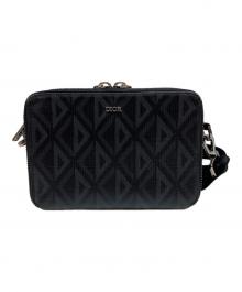 Christian Dior（クリスチャン ディオール）の古着「CDダイヤモンド ショルダーバッグ」｜ブラック×ネイビー