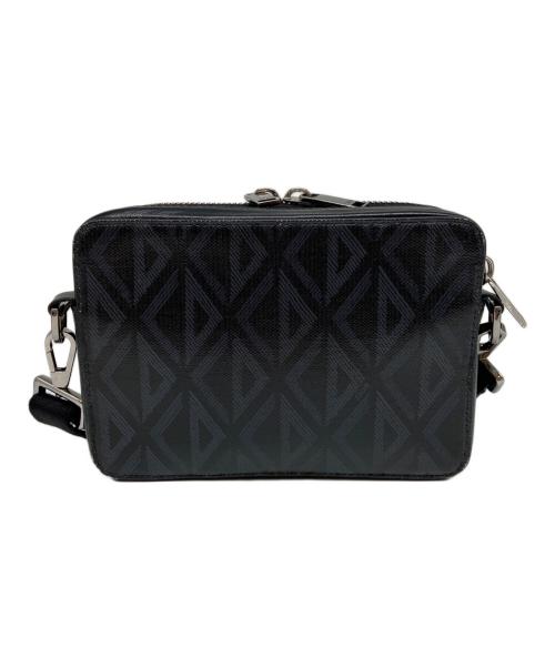 Christian Dior（クリスチャン ディオール）Christian Dior (クリスチャン ディオール) CDダイヤモンド ショルダーバッグ ブラック×ネイビーの古着・服飾アイテム